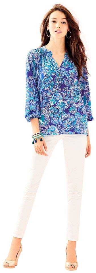 Lilly Pulitzer Slathouse Soiree Silk Elsa Blouse Size 10 M Listed By