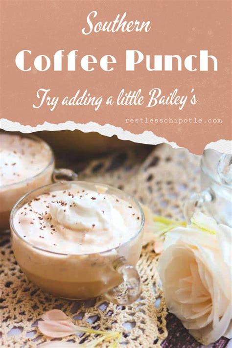 Coffee Punch Traditional Southern Recipe Recipe Punch Recipes