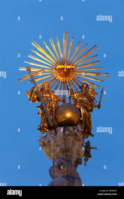 Holy Trinity Column Linz Upper Austria Austria Europe Stock Photo Alamy