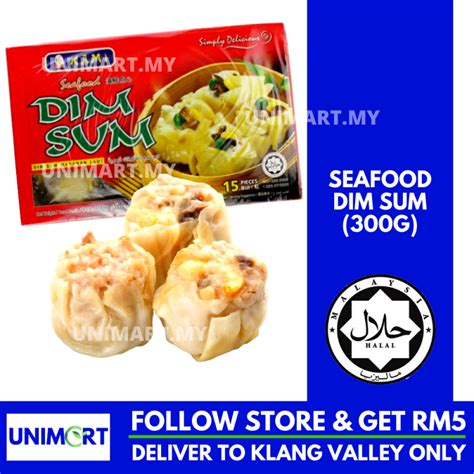 Ready stock frozen dim sum homemade % halal & tanpa pengawet jabodetabek grabsend/gosend instant/sameday for order : UNIMART Kami Seafood Dim Sum (300g : 15pcs) Halal Frozen ...