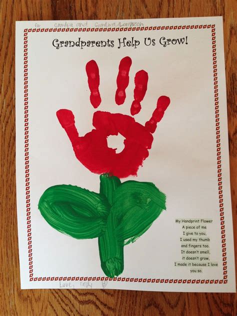 Grandparents Day Crafts For Preschoolers