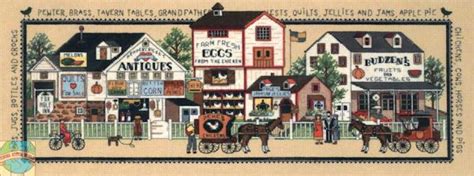 Country scenes cross stitch patterns. Wysocki country heartland cross stitch | Cross stitch ...