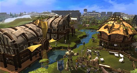 Hd Wallpaper Adventure Building Fantasy Runescape Village
