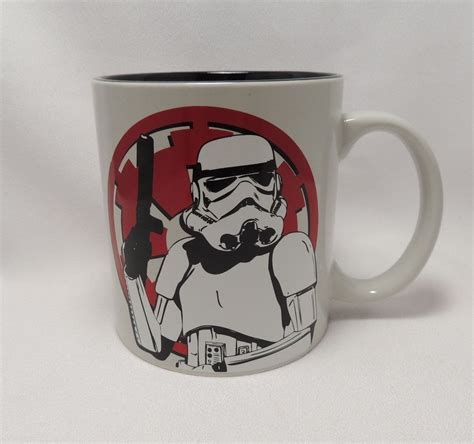 Star Wars Storm Trooper Jumbo Ceramic Coffee Mug 20 Oz White Red Black