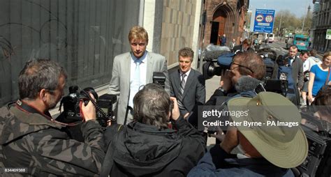 England Cricketer Andrew Flintoff And Solicitor Nick Freeman Stand News Photo Getty Images