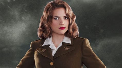 See Hayley Atwell Busting Out Of A Golden Corset