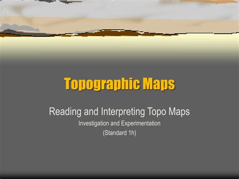 Ppt Topographic Maps Powerpoint Presentation Free Download Id2956972