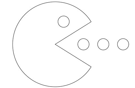 Pacman clipart black and white, Pacman black and white Transparent FREE for download on ...
