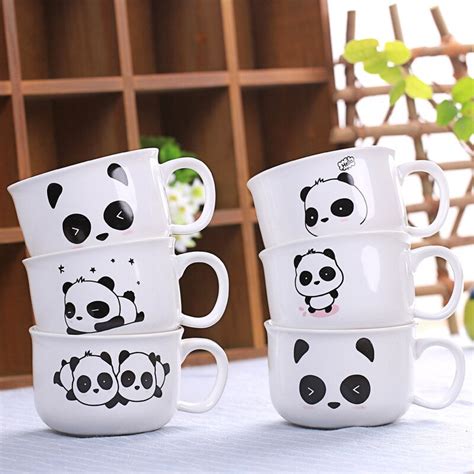 New Pattern Creative Cute Panda 250ml Ceramic Mug Cartoon Milk Coffee