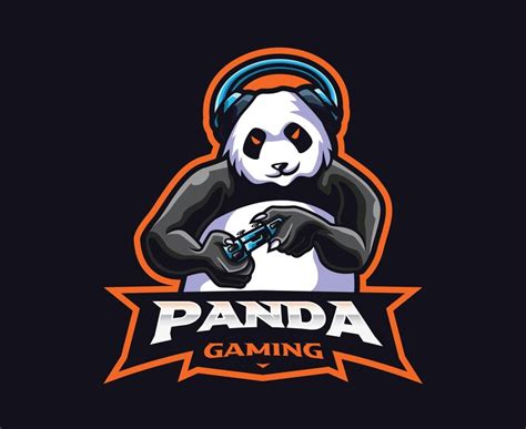 Premium Vector Panda Gamer Mascot Logo Design