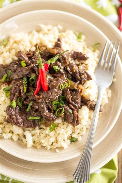Full recipe with detailed steps in the recipe card at the end of this mongolian beef goes well with rice, but you can also eat it with noodles, cauliflower rice or. Mongolian Beef Over Cauliflower Rice Recipesforpcos - Add ...