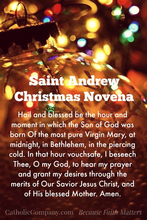 St Andrew Christmas Novena Beautiful Catholic Prayers
