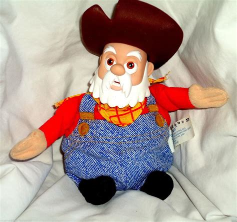 Rare Mattel 1999 Disney Toy Story 2 Star Bean Stinky Pete Prospector