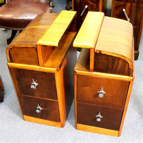 Art Decomid Century Pair Of Bedside Tables Camberwell Antique Centre