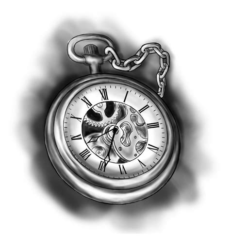 Both males and females can draw this tattoo on different parts of their bodies. #pocket #watch #sketch #pocketwatchsketch Pocket watch ...