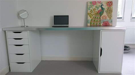 my own ikea hack i needed extra long desks for my each of my teenage daughters ikea had some