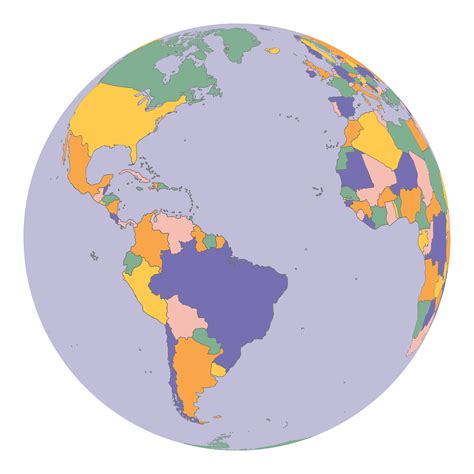 Clipart Political Map Earth Globe