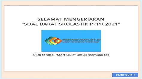Latihan Soal Tes Bakat Skolastik (Penalaran) PPPK 2021 Online - Media