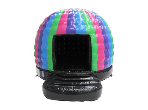 Multicoloured Mini Disco Dome Disco Ready Bouncy Castle Airquee