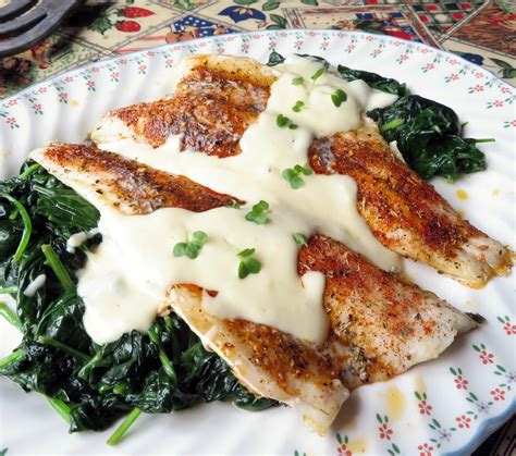 The English Kitchen Roasted Sea Bass With A Lemon Parmesan Cream