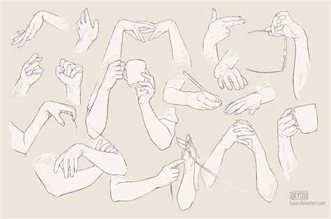 Hands Reference Girl By Kyoux On Deviantart Drawing Reference Poses