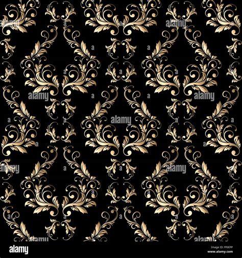 Damask Seamless Floral Pattern Royal Wallpaper Stock Vector Image