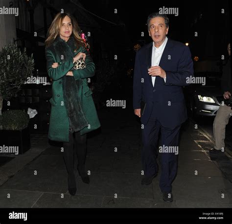 Charles Saatchi And Trinny Woodall Leaving Scott S Restaurant Featuring