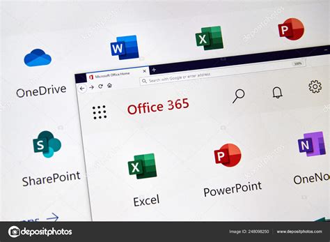 Microsoft Office 365 New Icons Stock Editorial Photo © Dennizn 248098250