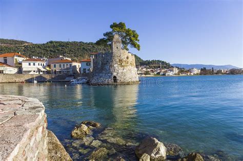 Seashore Fortress Of Nafpaktos Greece Editorial Photography Image Of