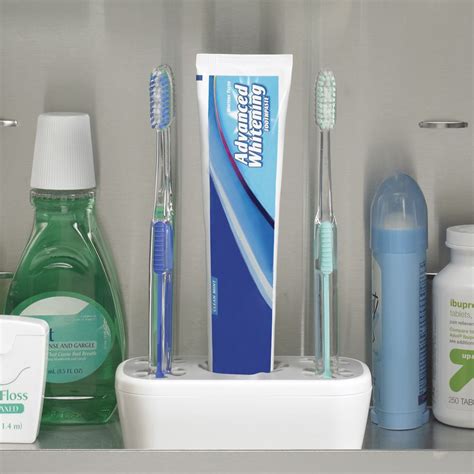 Medicine Cabinet Toothbrush And Toothpaste Organizer Toothbrush