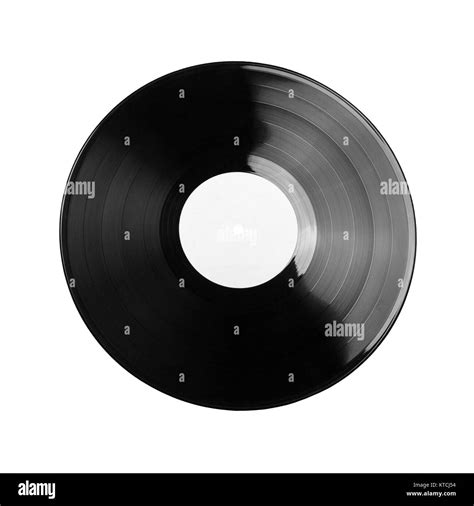 Black Vinyl Record Isolated On White Background Stock Photo Alamy