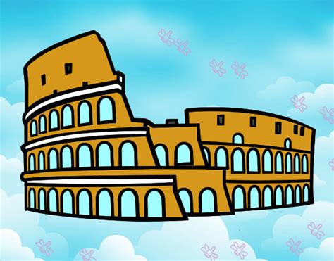 Vaticano + coliseo + basílica de san pedro. Dibujo de Coliseo romano pintado por en Dibujos.net el día 21-04-15 a las 18:06:22. Imprime ...
