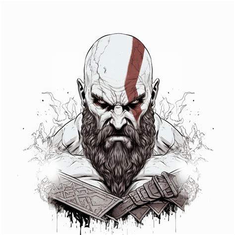 Premium Ai Image The Mighty Kratos God Of War Ragnarok Unleashed In