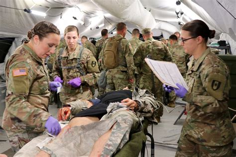 Bach 586th Fh Soldiers Hone Essential Tasks In Medical Field Training