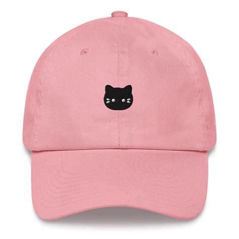 Black Cat Head Cap Black Cat Hat Kawaii Cat Cat Lover Etsy