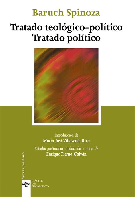 Tratado Teológico Político Tratado Político Spinoza Baruch