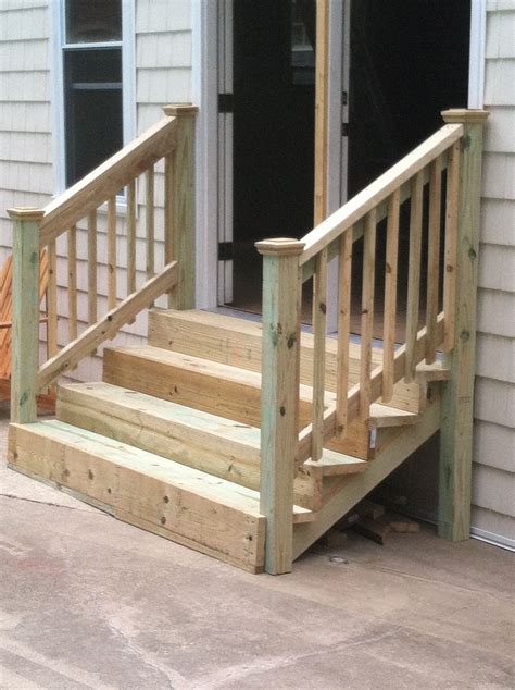 Sunroom Steps Patio Stairs Outdoor Stair Railing Porch Step Railing