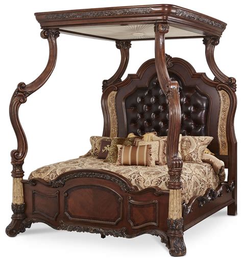 Victoria Palace King Canopy Bed From Aico 61000ekbed4 29 Coleman