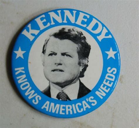 Ted Kennedy 1980 Campaign Pin Button Political Antique Price Guide Details Page