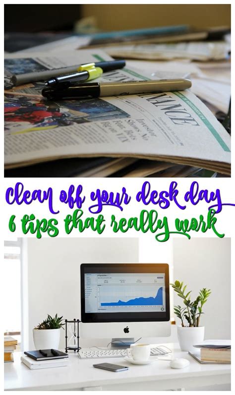 National Clean Up Your Desk Day Clean Desk Cleaning Desk