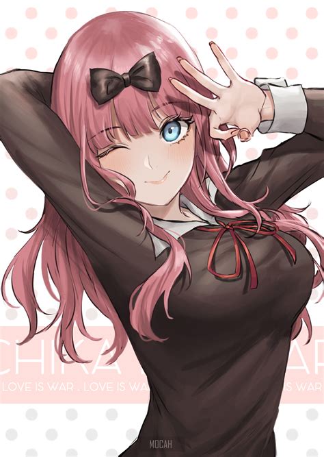 405730 Kaguya Sama Love Is War Anime Girl School Uniform Pink Hair