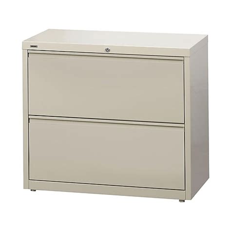 Features black finish with aluminum construction; Staples Commercial 2-Drawer Lateral File Cabinets, 36 ...