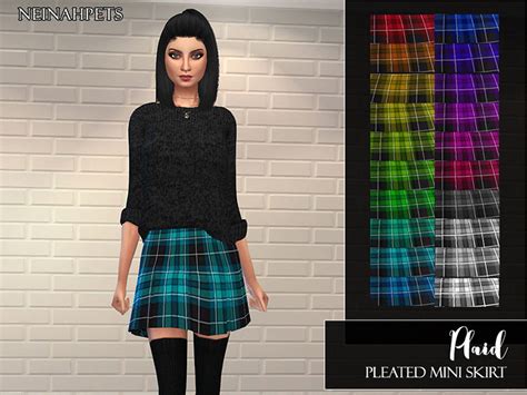 Sims 4 Plaid Cc Pants Skirts Shorts Shirts And More Fandomspot
