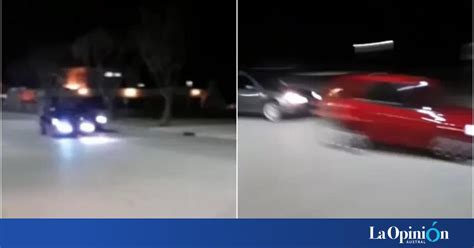 Video Dos autos corrían picadas a altísima velocidad en plena