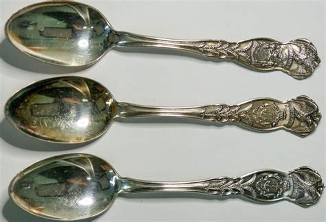 State Souvenir Silver Spoons 114956