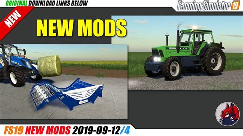 Fs19 New Mods 2019 09 124 Review Youtube