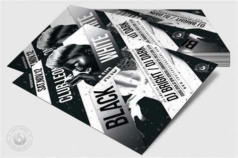 Black And White Party Flyer Template On Behance
