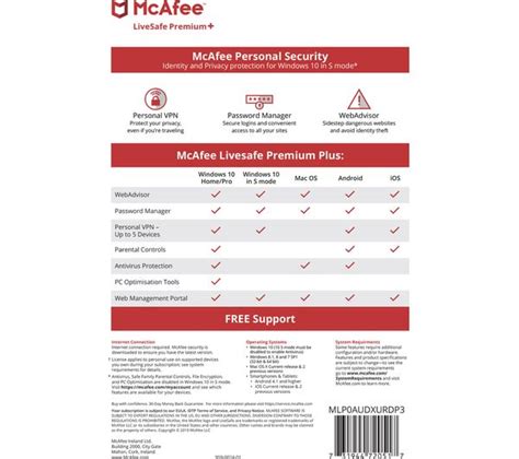 Mcafee Livesafe Premium 1 Year For Unlimited Devices Fast Delivery