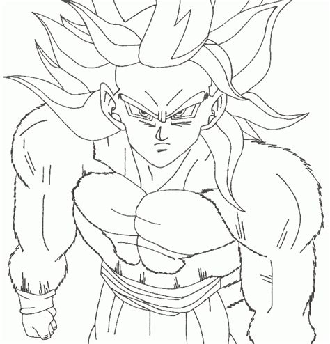You're welcome to embed this image in your website/blog! Dragon Ball Z Goku Super Saiyan 4 Coloring Pages - Coloring Home