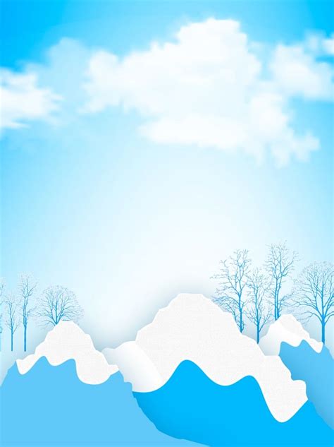 Paisaje De La Nieve De Dibujos Animados Vector De Material Dibujos